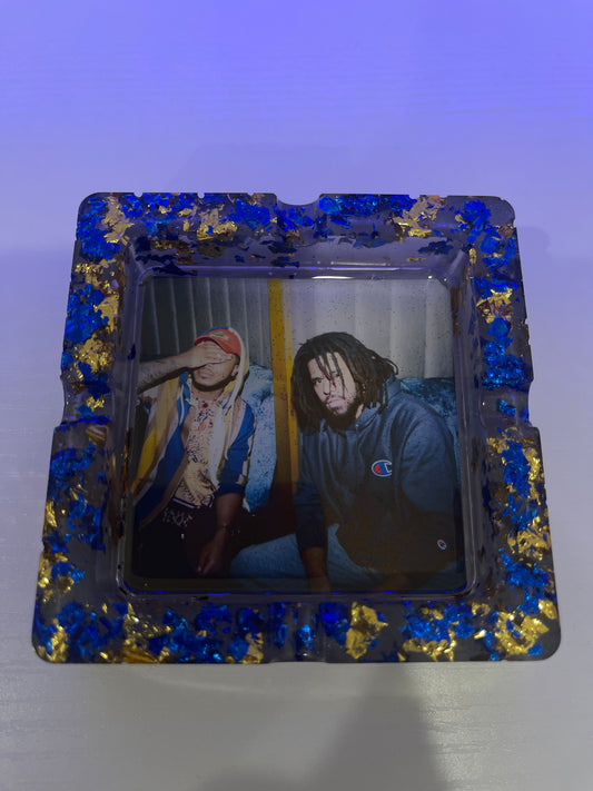 J Cole & Cozz | Dreamville Face Palm Resin Ashtray